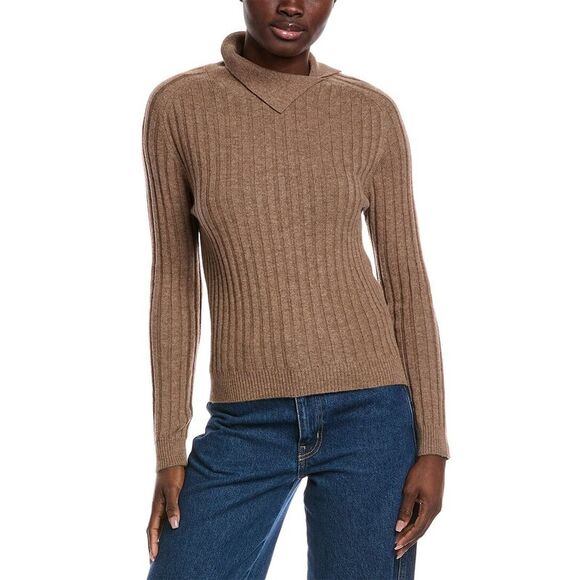 Malo Cashmere WomensDonna Wool & Cashmere-Blend Sweater Brown